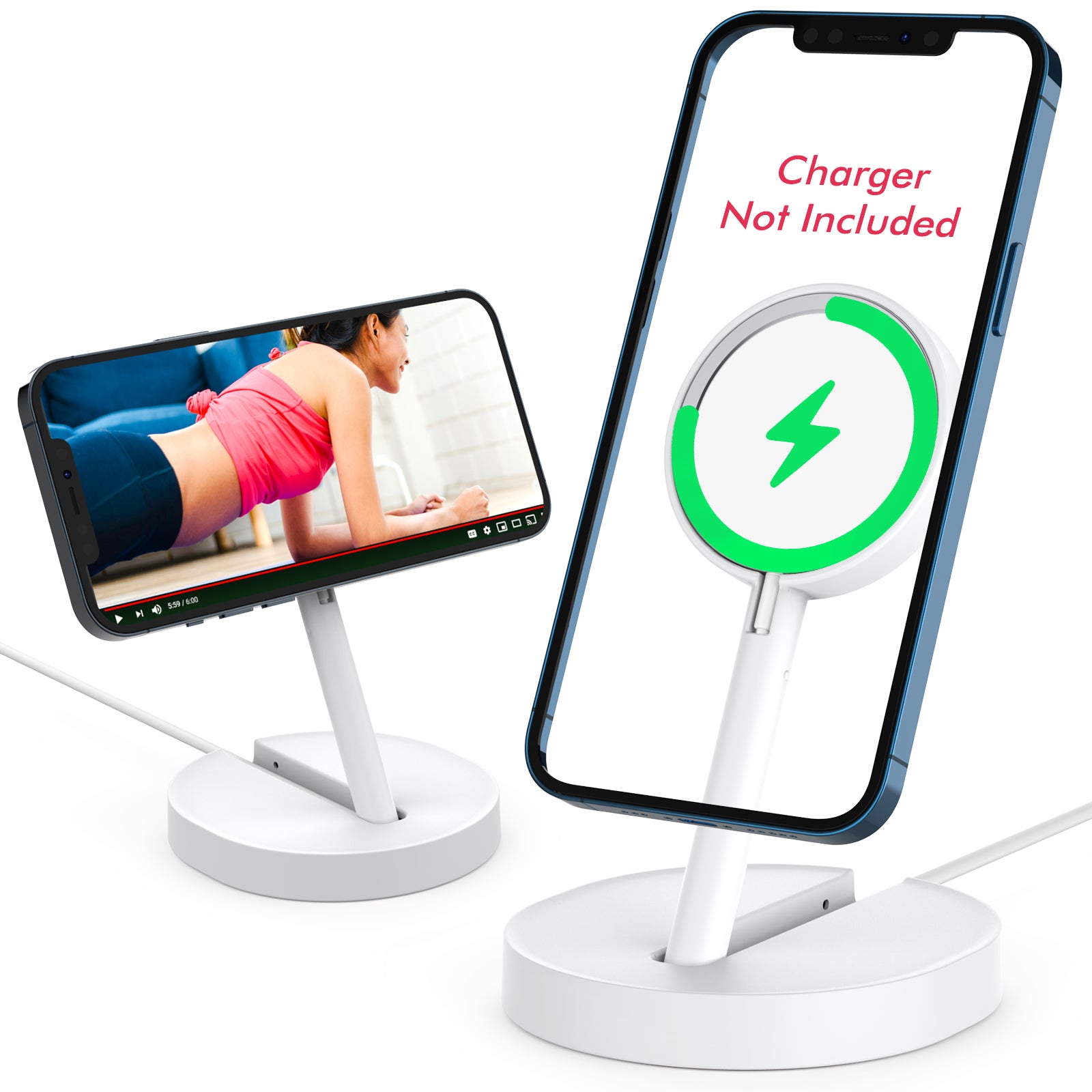 AHASTYLE PT134 Stand Compatible with MagSafe Charger Foldable Desktop Holder Bracket AHASTYLE PT134 Stand Compatible with MagSafe Charger Foldable Desktop Holder Bracket